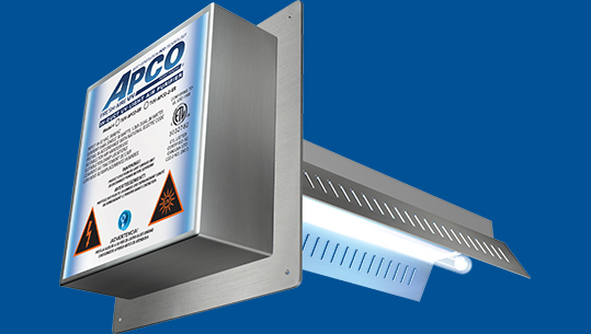 APCO kanal içi hava temizleme cihazı, UV lamba ve aktif karbon ile iç hava kalitesini iyileştirir